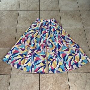 Printed very wide leg palazzo pants